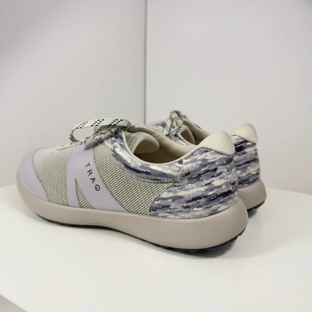 TRAQ by Alegria Q-Chip Women Size 8.5 Grey Camo Walking Shoe TRA-INT-5059 EUR 39